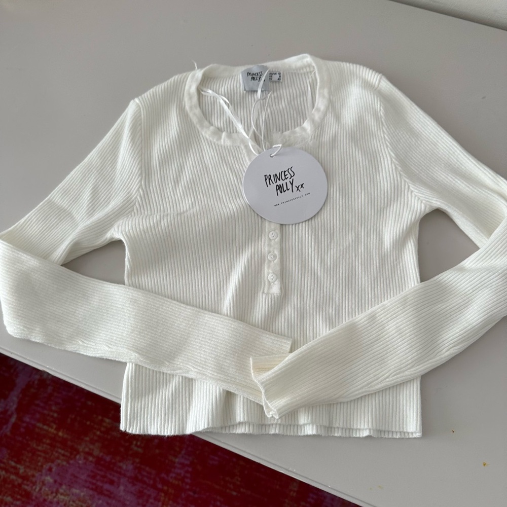 Princess polly brand new cropped cardigan never worn sz 8